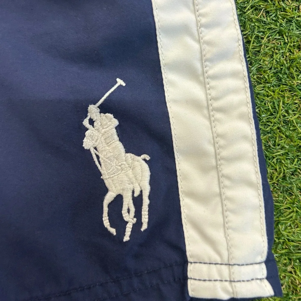 Polo Ralph Lauren Boys Navy Blue Big Pony Swim Trunks Size 6 Board Shorts